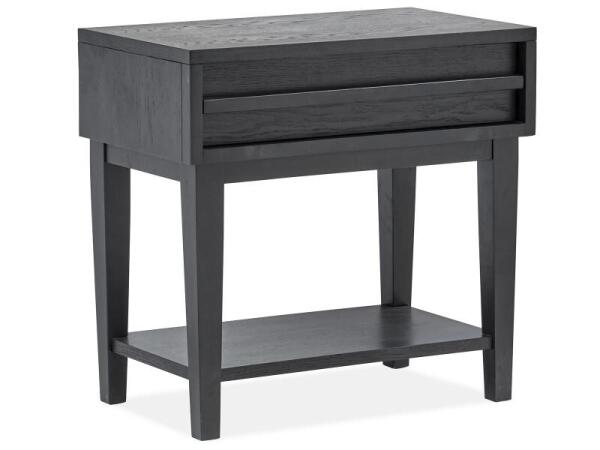 Lindon Dark Open Nightstand Nightstands Belgian Wheat and Coffee Bean, Burnished Brass, Sauve Blanco Fabric, Sauve Pebble Fabric 18