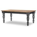 Chimney Leg Table Dining Tables Barnwood Oak And Kettle Black 16