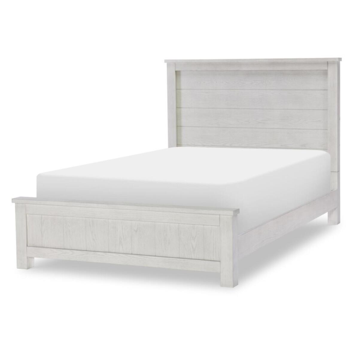 Complete Full Panel Bed Youth Beds Bleached Linen 4