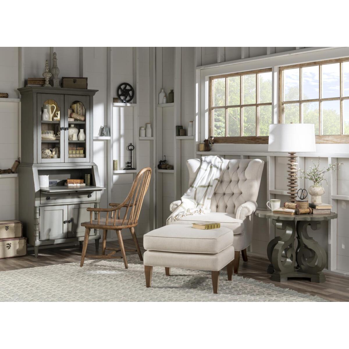 Secretary Cabinet Complete Office Storage Barnwood Oak And Northern Moss 9