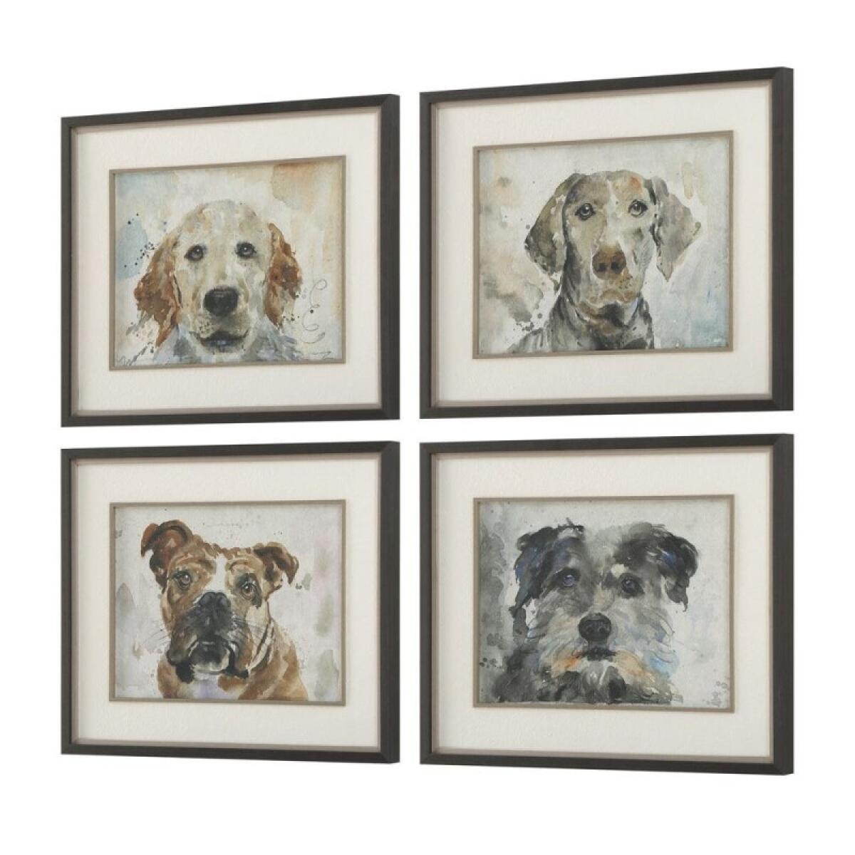 Dog Days Framed Prints, S/4 Art Art 7