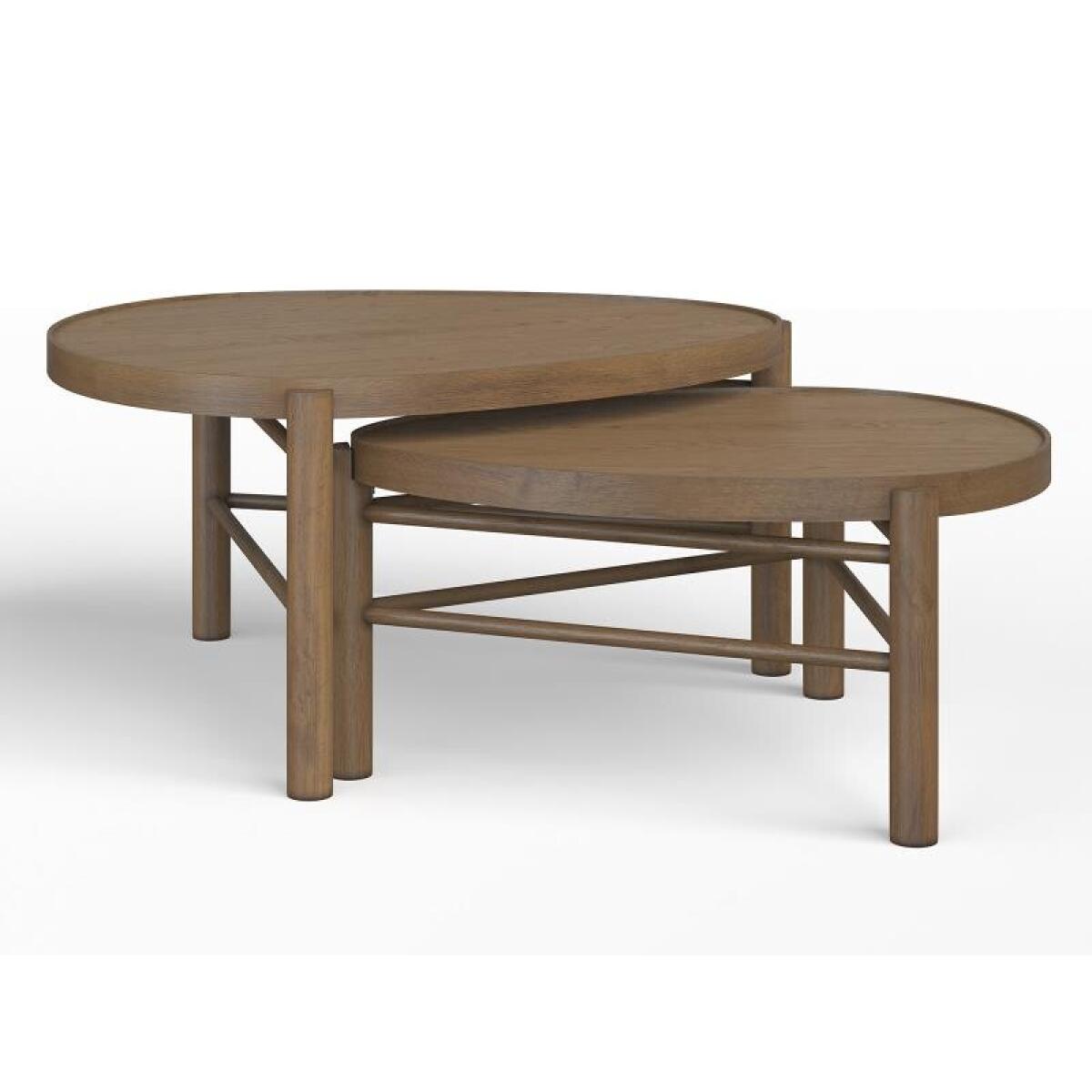 Hadleigh Brown Nesting Cocktail Table - Image 2