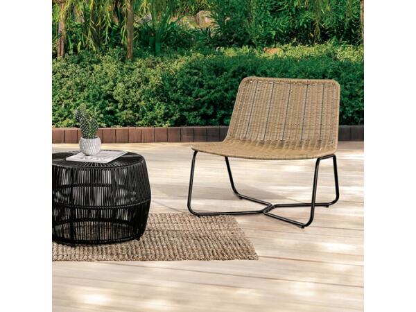 Sarabi 3 Pc. Conversation Set Outdoor Sets Black/Natural