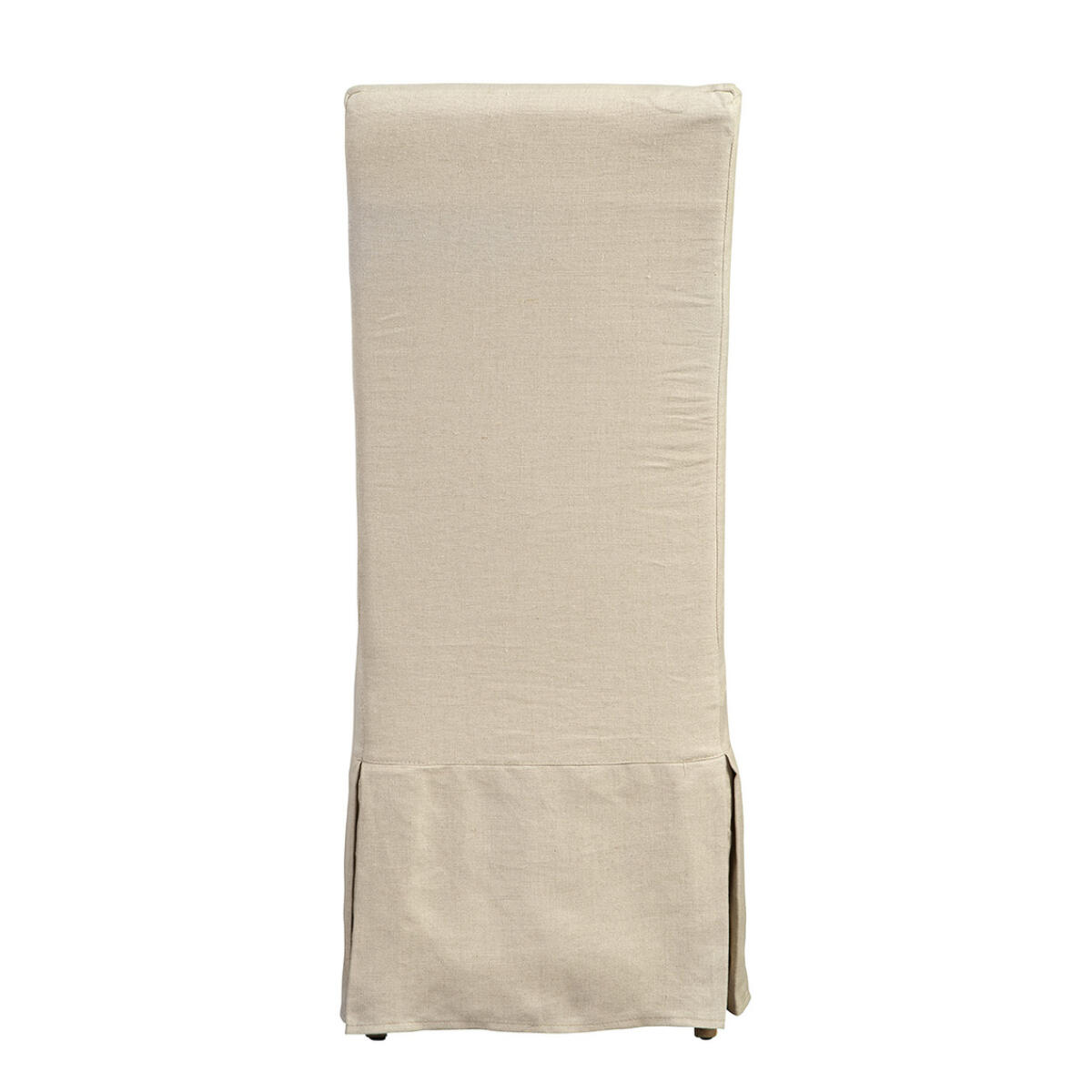 Linen Floor Length Slip Covered Parsons Chair - Image 3