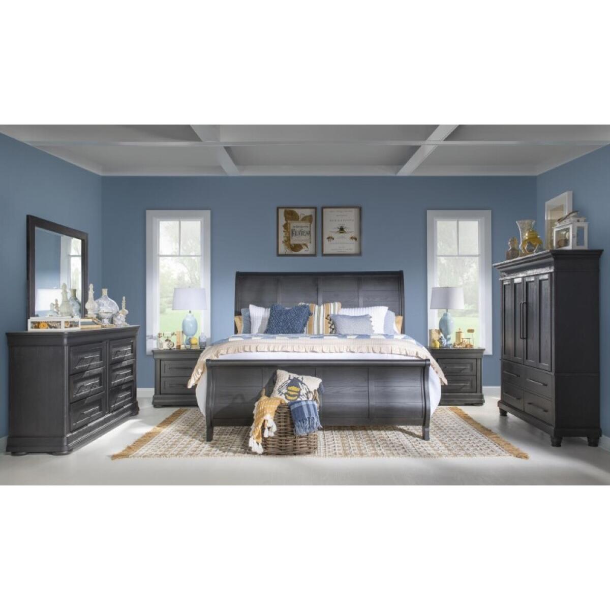 Complete Sleigh Bed 5/0 Queen Beds Beds 7