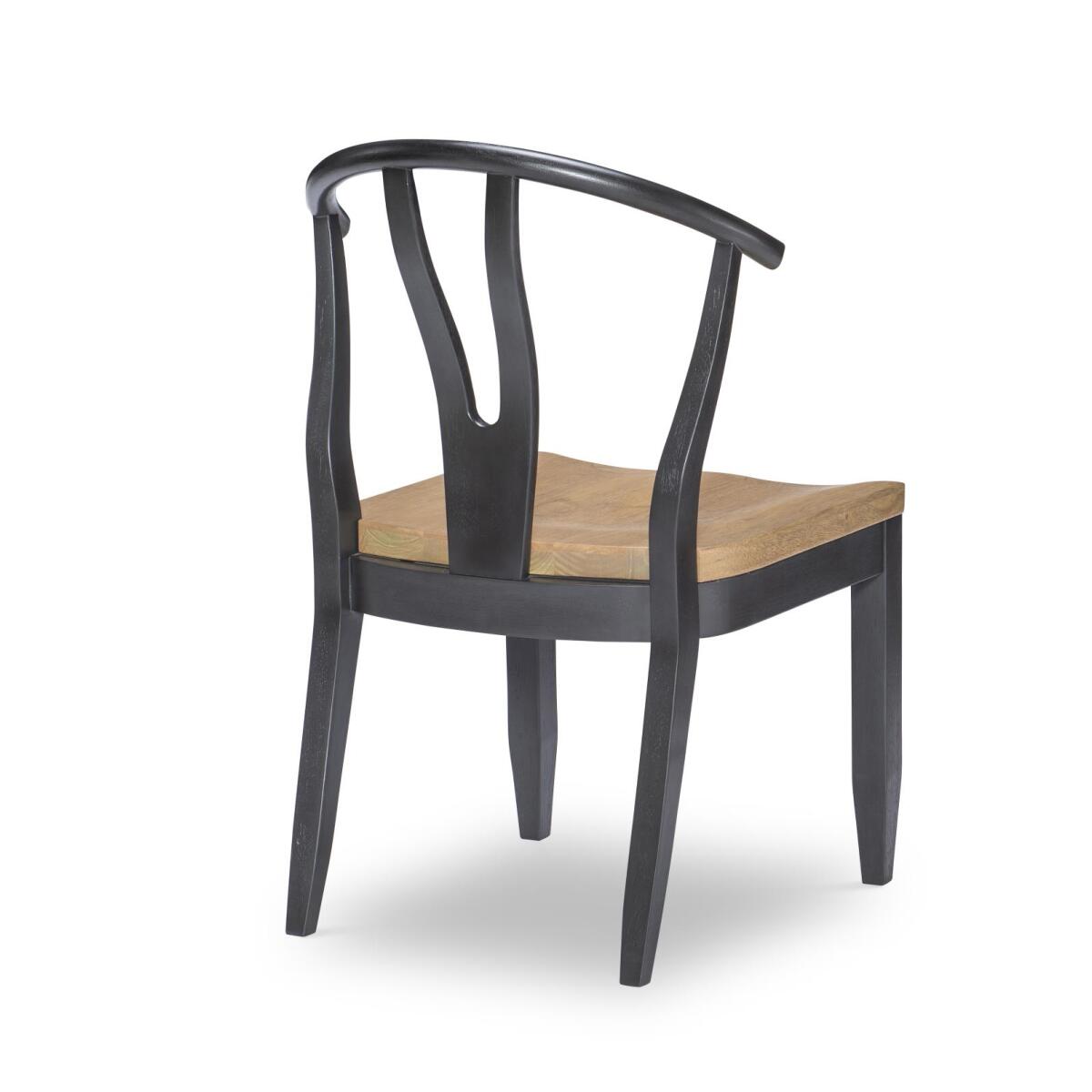 Wishbone Back Side Chair Black Chairs & Benches Black 5