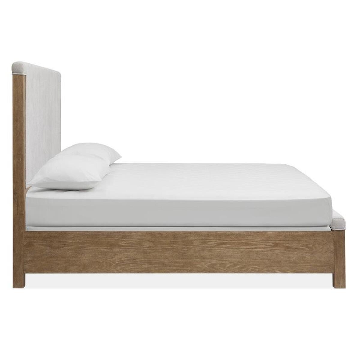 Plum B5768-55 Complete Queen Upholstered Panel Bed - Image 5