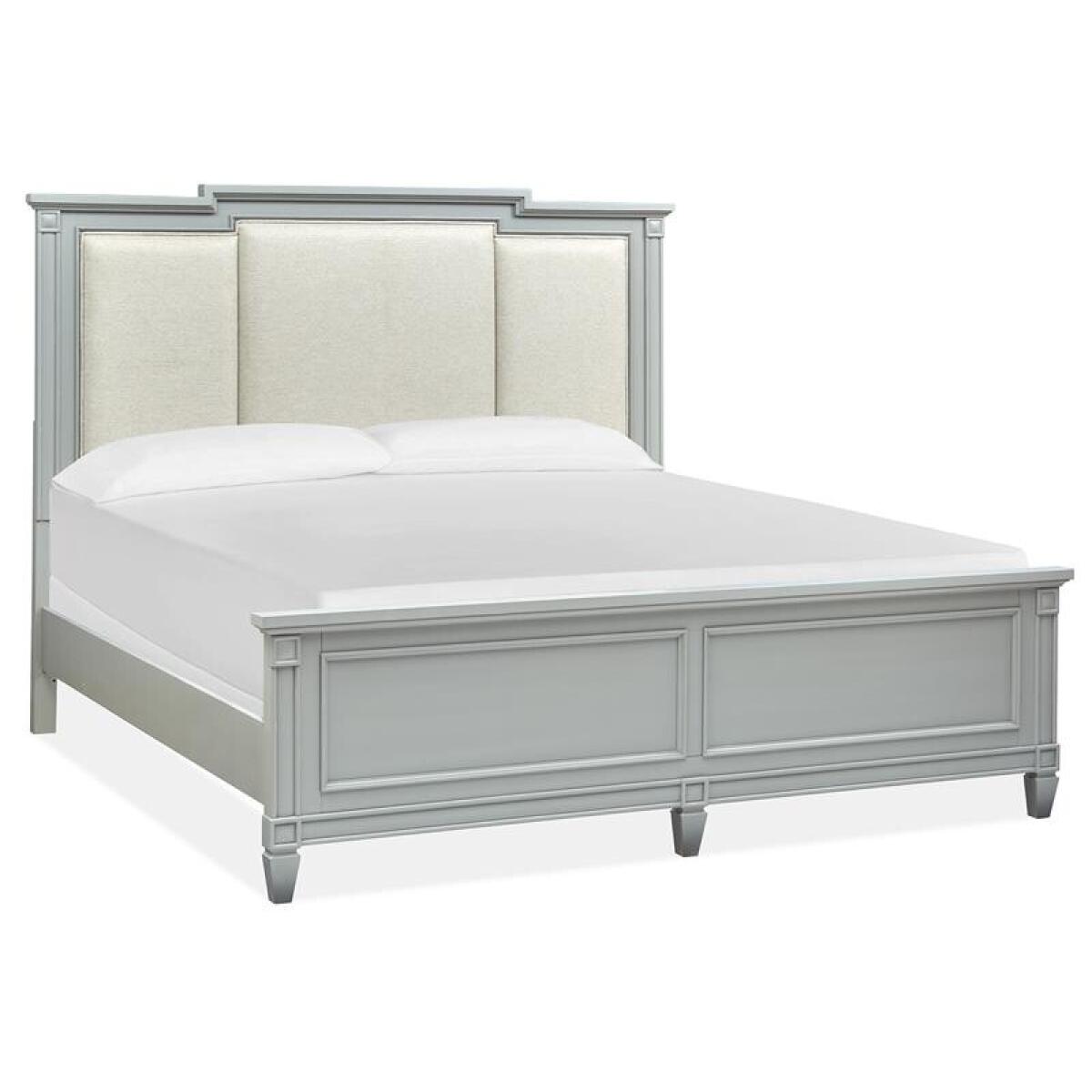 Glenbrook Complete Queen Panel Bed w/Upholstered Headboard - Image 4