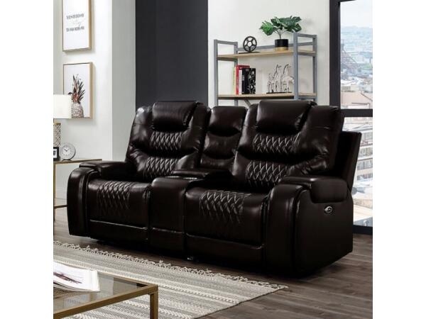 Marley Power Love Seat Loveseats Brown