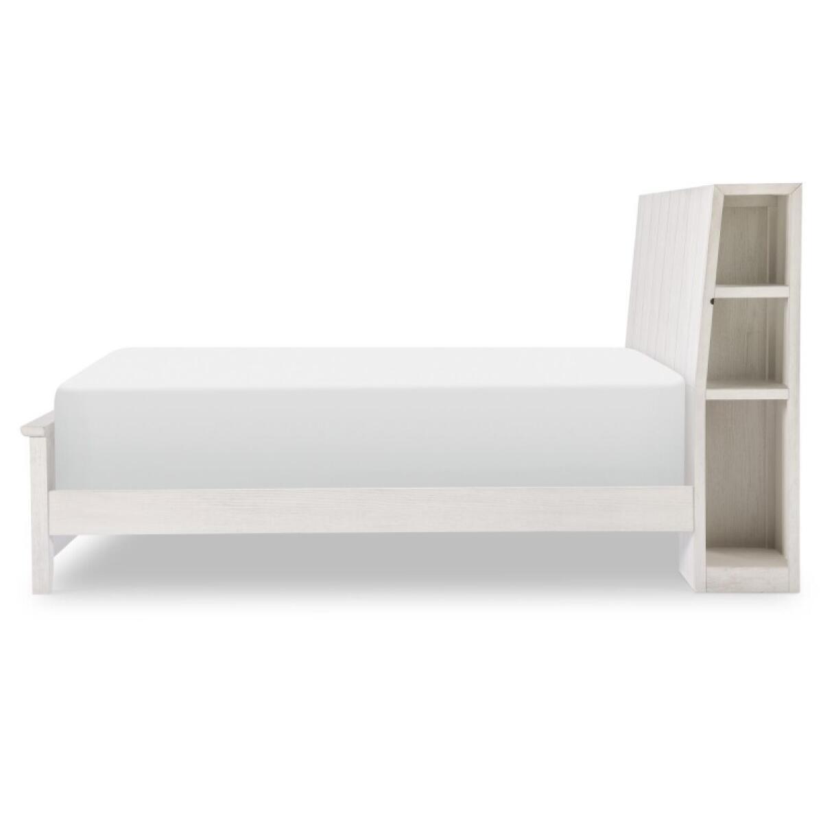 Complete Bookcase Bed Full Youth Beds Bleached Linen 5