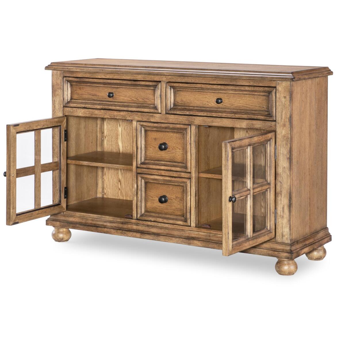 Server Dining Storage Barnwood Oak 5