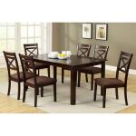 Weston 7 Pc. Dining Table Set Dining Sets Brown 8