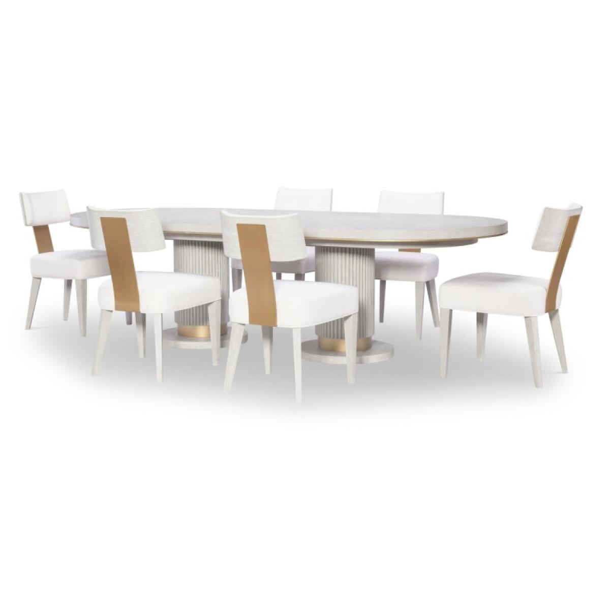 Complete Oval Dining Table Dining Tables Cream 13