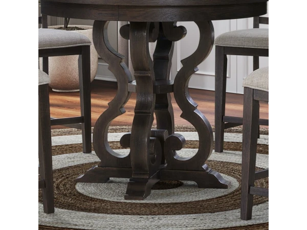 Grant Park Gathering Table Base Dining Table Bases Brown
