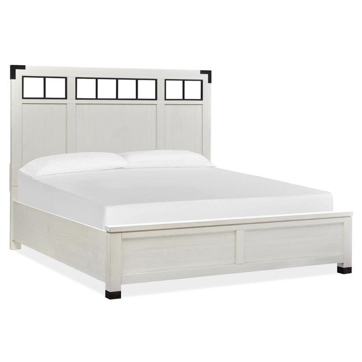 Harper Springs Complete Cal.King Panel Bed w/Metal/Wood Headboard Beds Beds 6