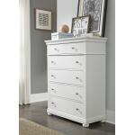 3815 Canterbury 2.0 LK Drawer Chest White Finish - Image 3