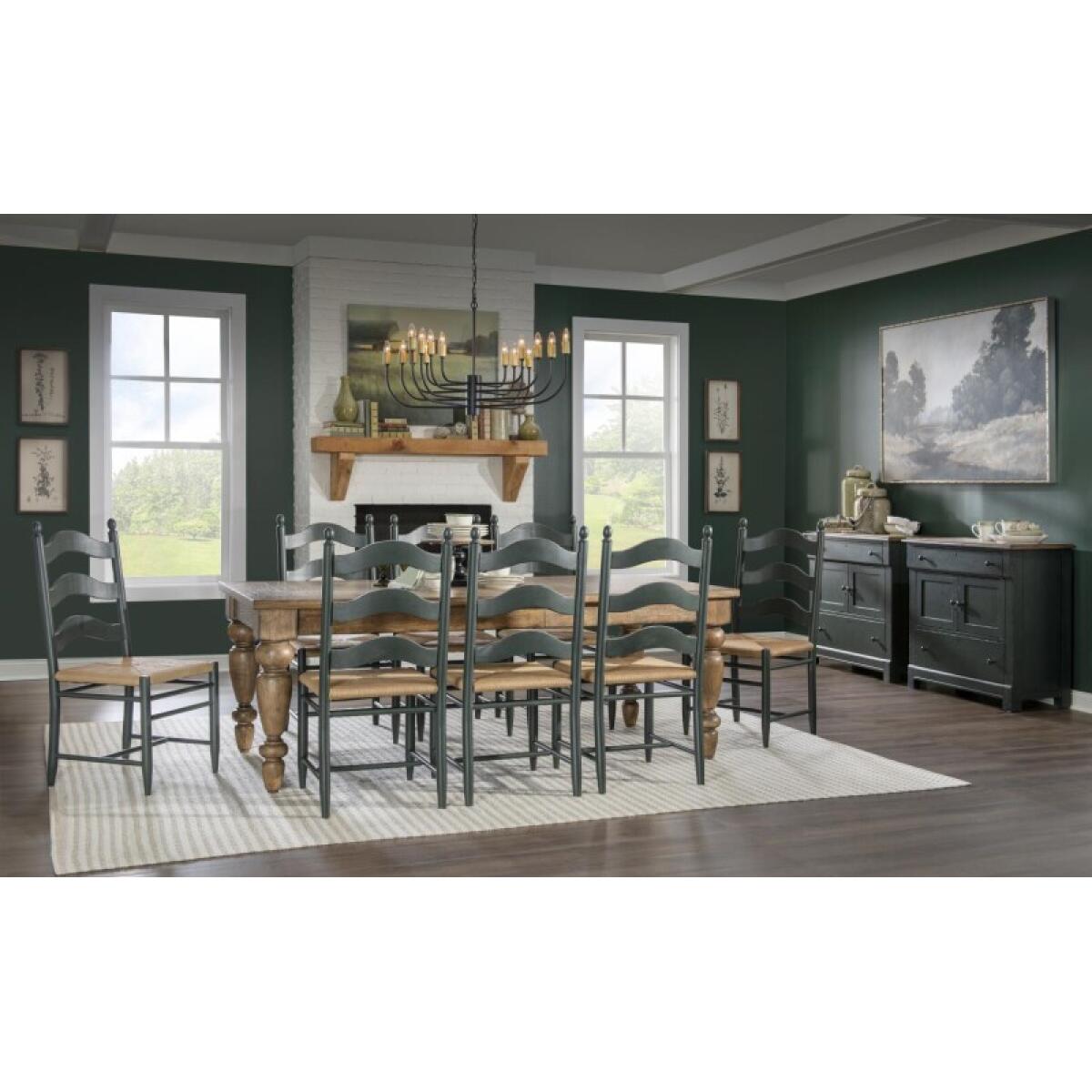 Rush Seat Ladder Back Side Chair Chairs & Benches Chairs & Benches 7