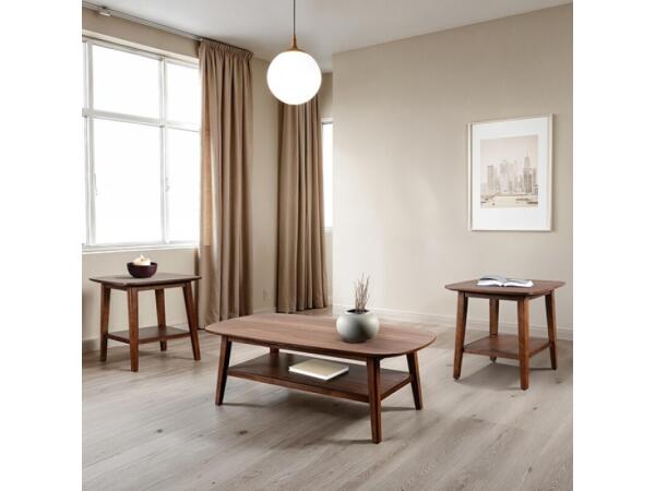 Lethia 3 Pc. Occasional Tables Table Sets Brown
