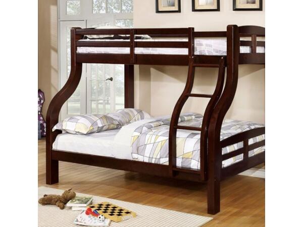 Solpine Twin/Full Bunk Bed Youth Beds Brown