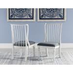 Slat Back Side Chair Chairs & Benches Aged White 13