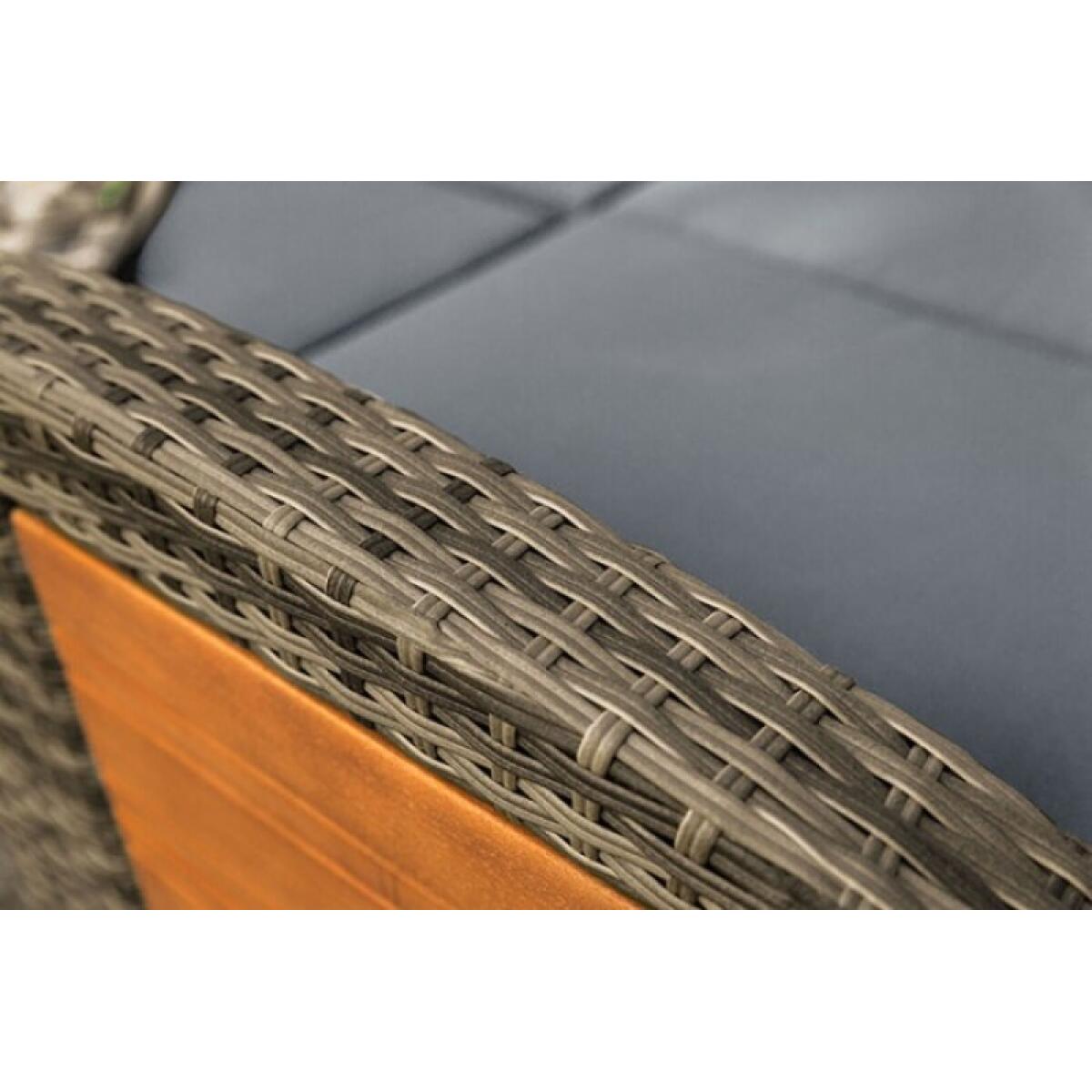 Bahia Tobago Reclining Chaise Lounge Outdoor Loveseats Brown/Dark Gray 8