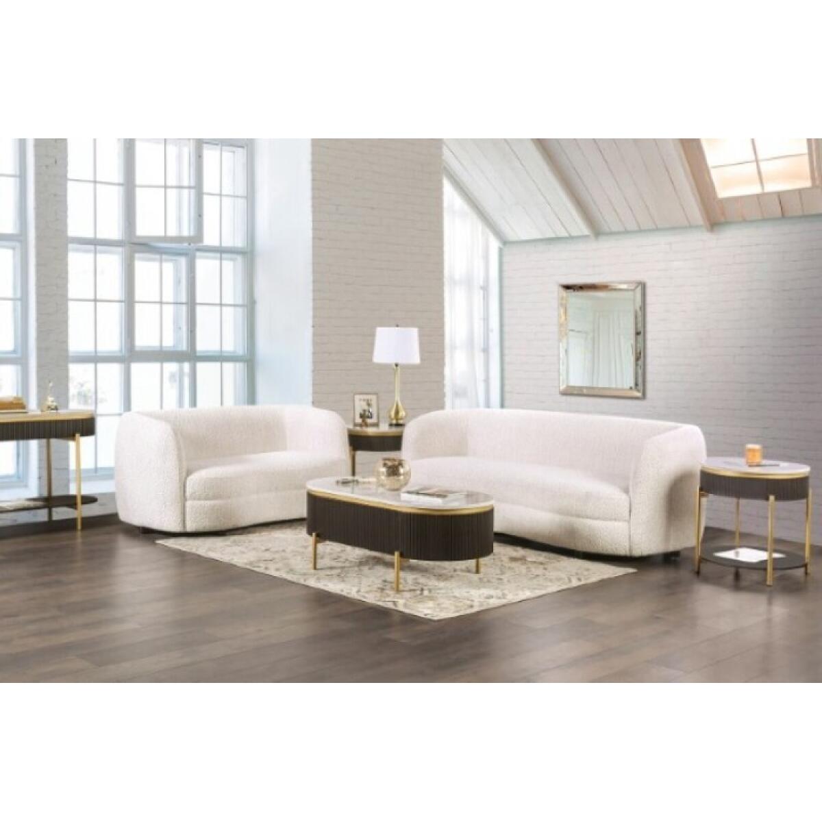 Versoix Loveseat Loveseats Cream 5