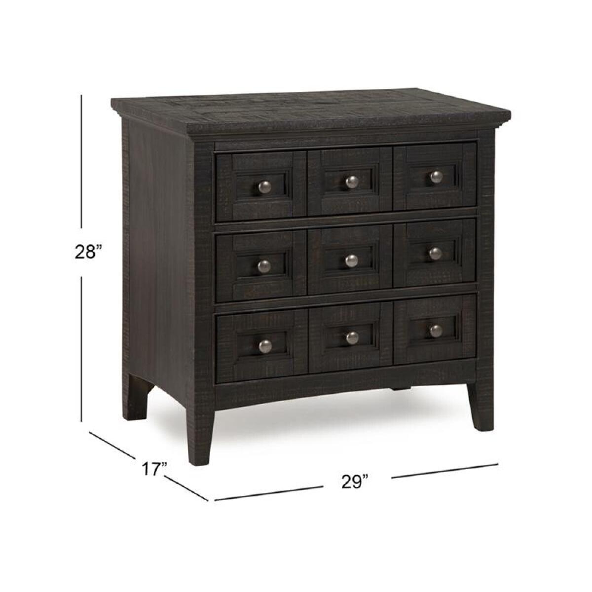 Westley Falls Drawer Nightstand Nightstands Black 6