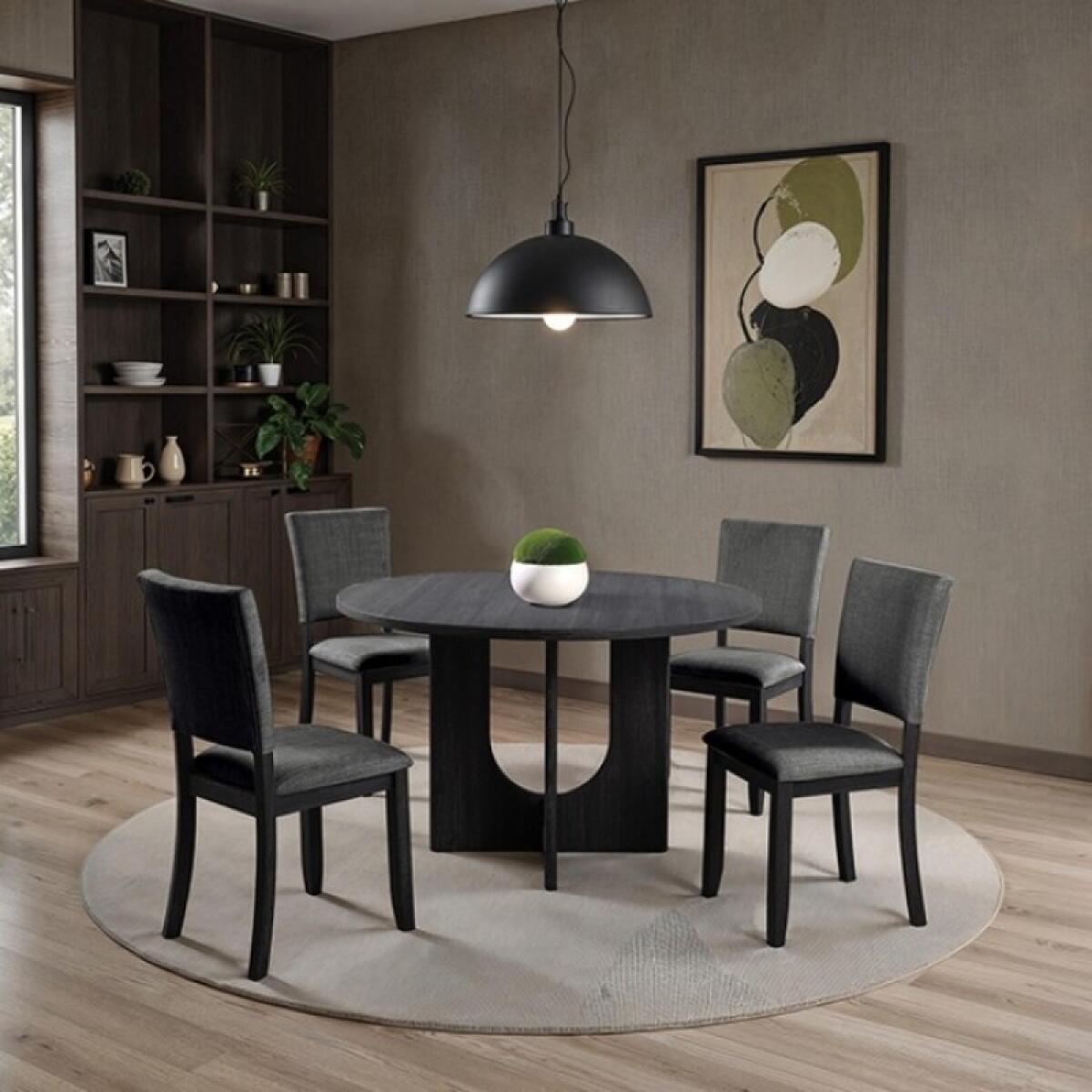 Oberto 5 Pc Round Dining Table Set - Image 3