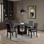 Oberto 5 Pc Round Dining Table Set - Image 3