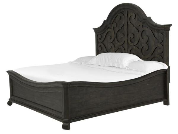 Bellamy B2491-65 Complete King Shaped Panel Bed - Image 4