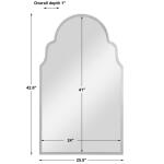 Brayden Arch Mirror, Nickel - Image 9