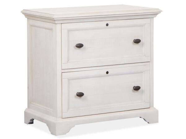 Bronwyn Lateral File Office Storage Alabaster, Toasted Nutmeg 16