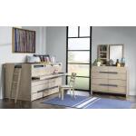 Complete Captains Bed 33 Weathered Oak Finish Youth Beds Brown 23