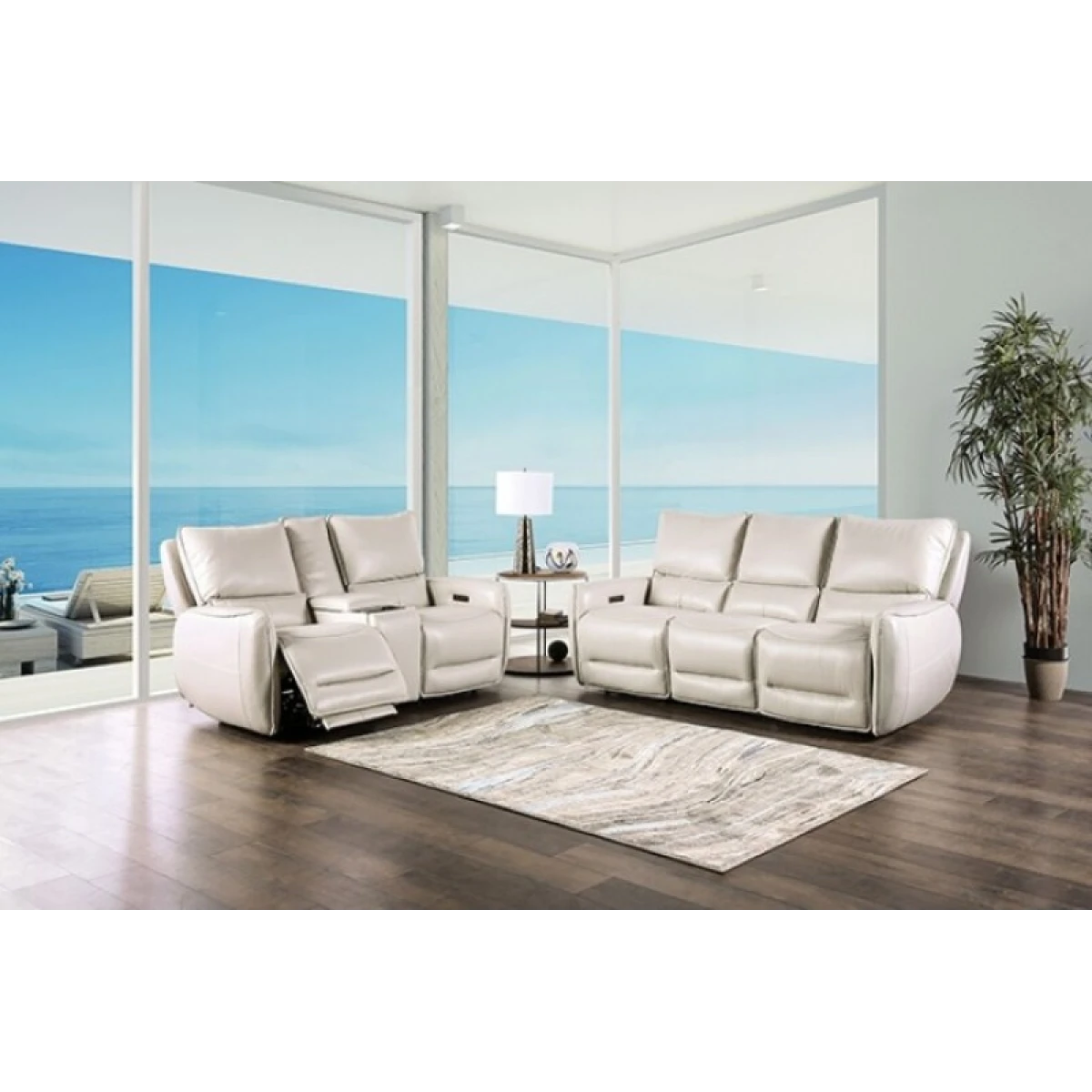 Phineas Power Loveseat Loveseats Beige 5