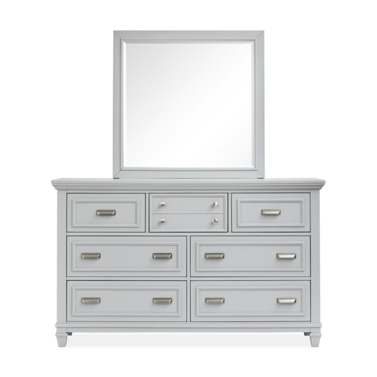 Drawer Dresser_Grey with Landscape Mirror_Grey Dressers Dressers 6