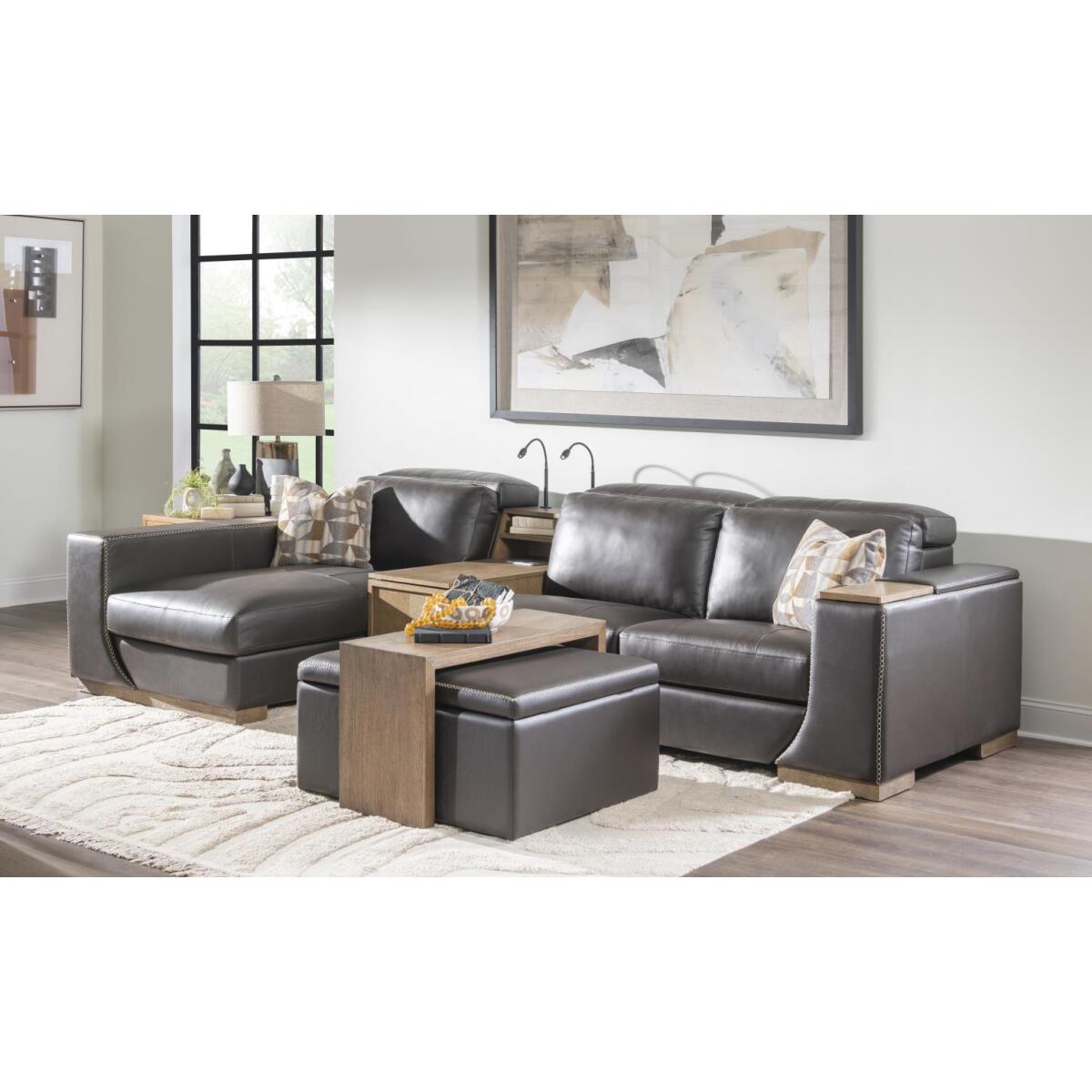 P2 Armless Recliner Recliners Brown 5