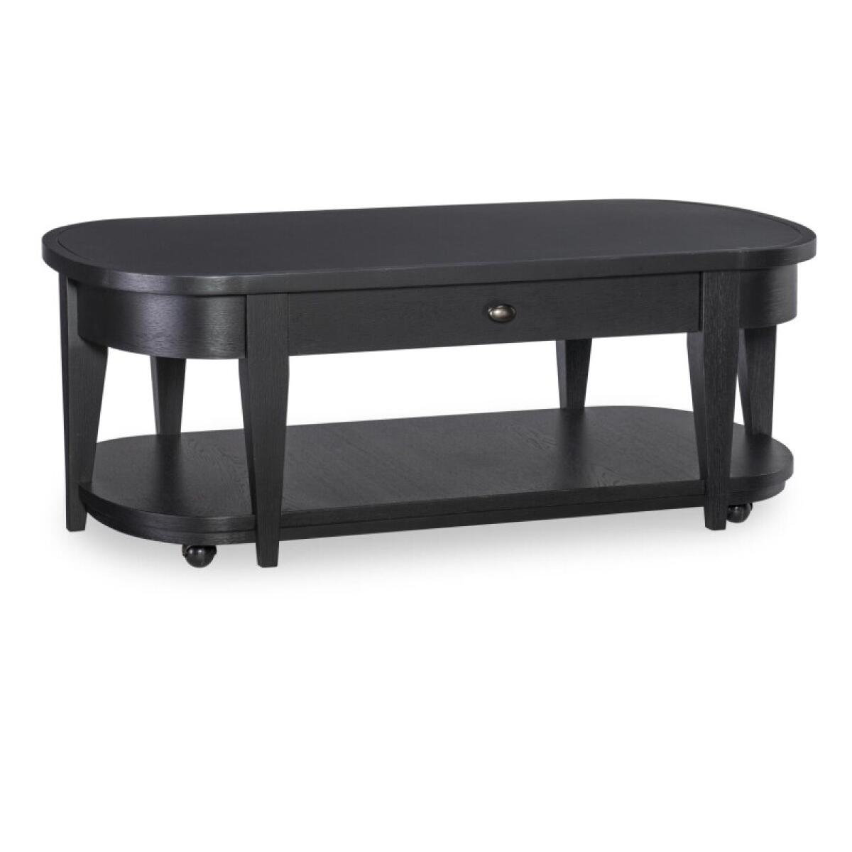 Oval Cocktail Table Cocktail & Coffee Tables Black 4