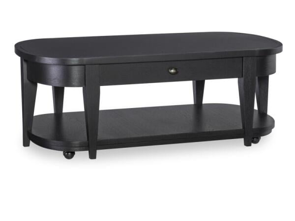 Oval Cocktail Table Cocktail & Coffee Tables Black