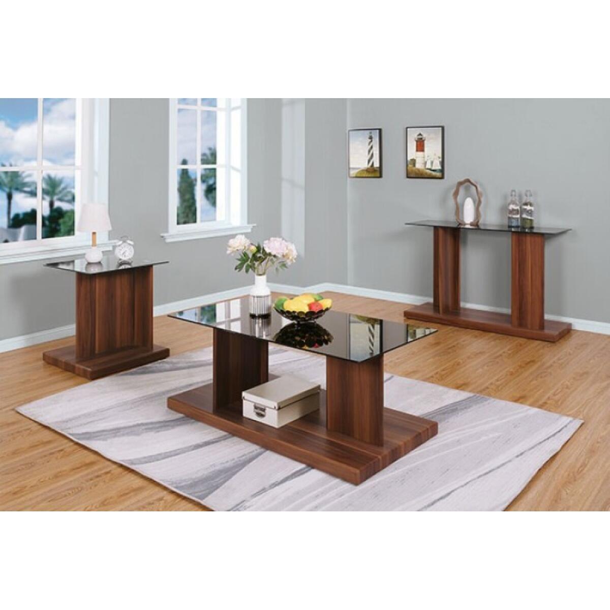 Mannedorf Coffee Table Cocktail & Coffee Tables Black/Dark Walnut 5