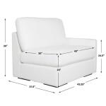 Refuge Sofa, Right Arm Facing, Arctic White - Image 11
