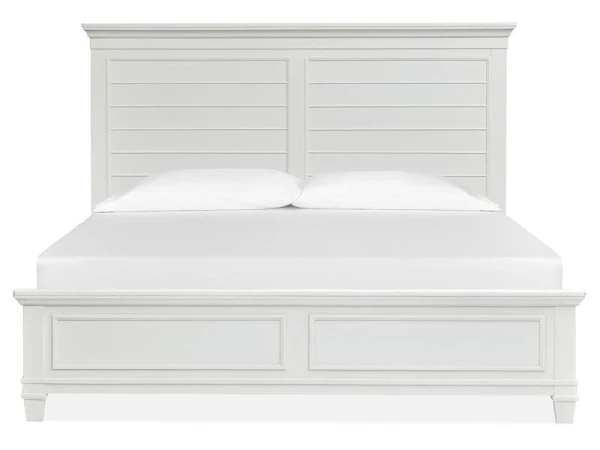 Charleston B5611-54FWH Wood Queen Panel Bed Footboard - White SU