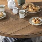 Round Dining Table Complete Dining Tables Barnwood Oak And Kettle Black 18