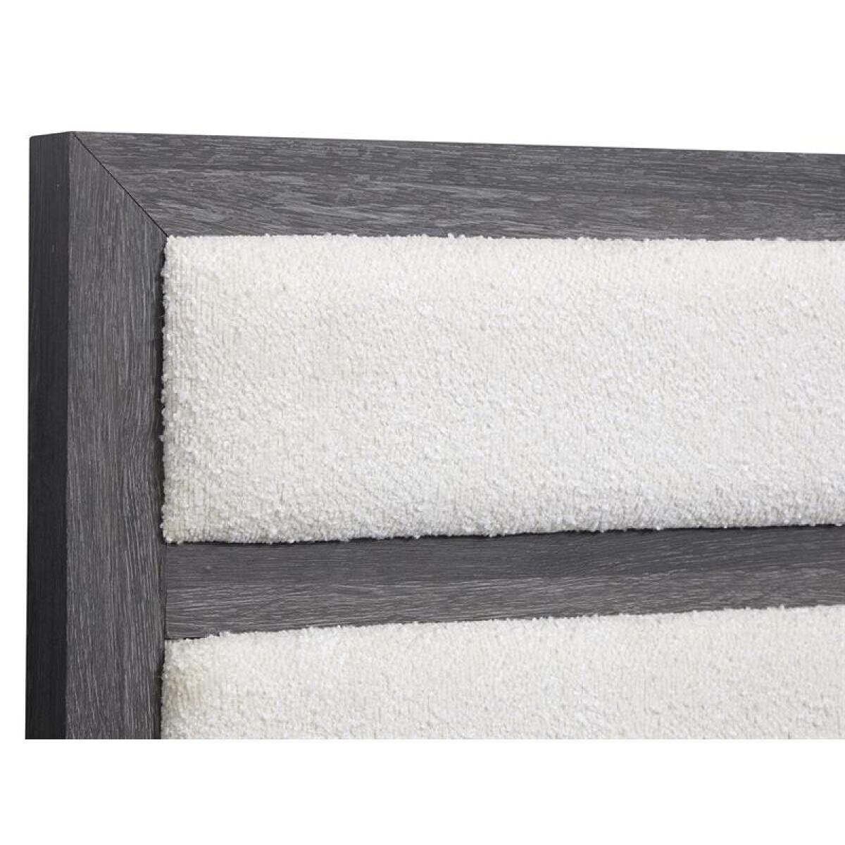 Merrifield - Black Complete King Panel Bed w/Upholstered Headboard - Image 6