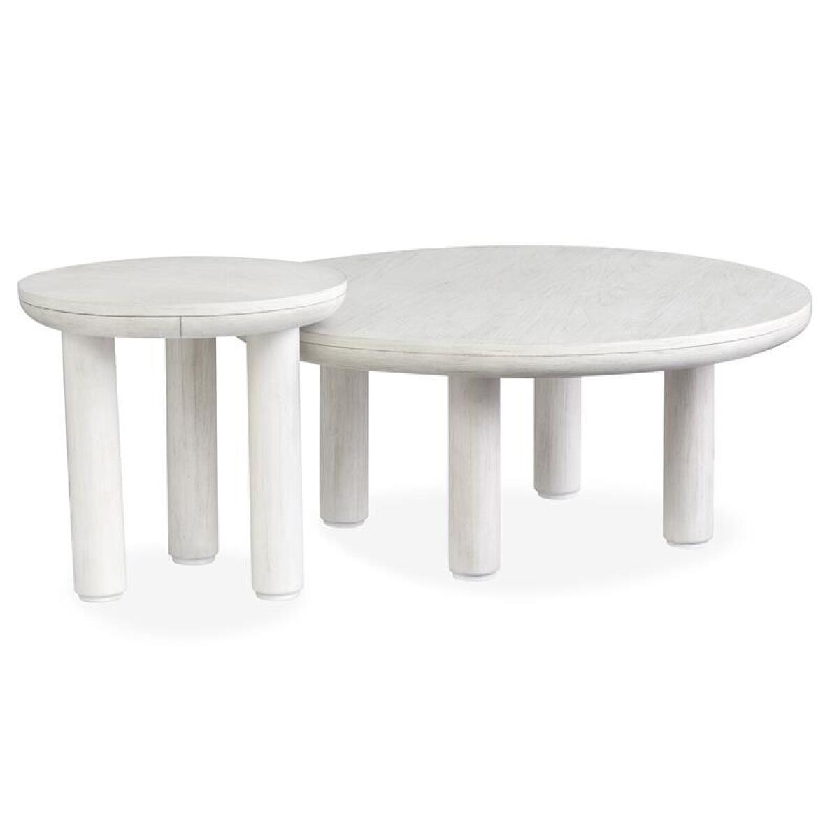 Sunset Cove - White Nesting Cocktail Table w/Casters - Image 9