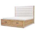 Complete King Channeled Upholstered Storage Bed 6/6