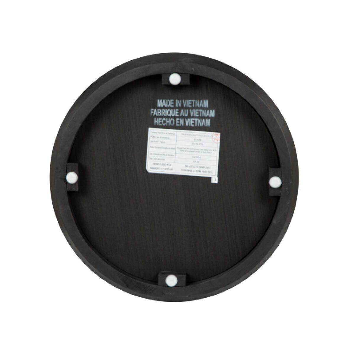 5f6a1069da4c4e21bd9d5ebe932f5ff0 Dark Round Accent End Table - Image 1