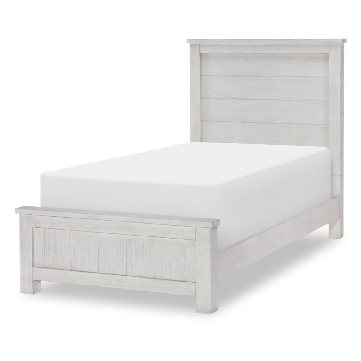 Complete Twin Panel Bed Youth Beds Bleached Linen 4