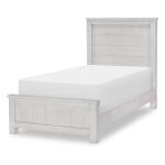 Complete Twin Panel Bed Youth Beds Bleached Linen 9