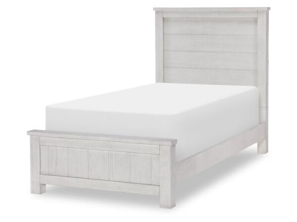 Complete Twin Panel Bed Youth Beds Bleached Linen