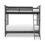 Complete Twin Over Twin Bunk Bed Black Finish Youth Beds Black 12